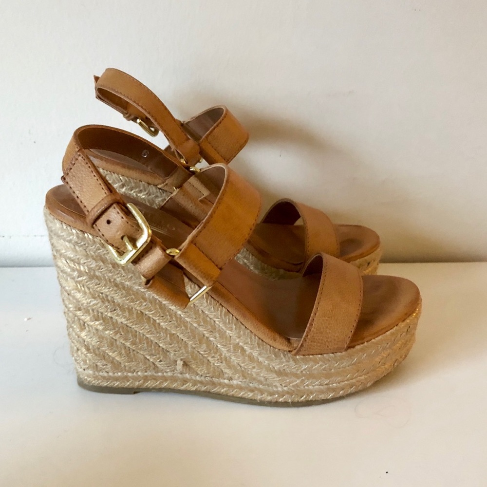 Braided Jute Wedge Sandal Size 6